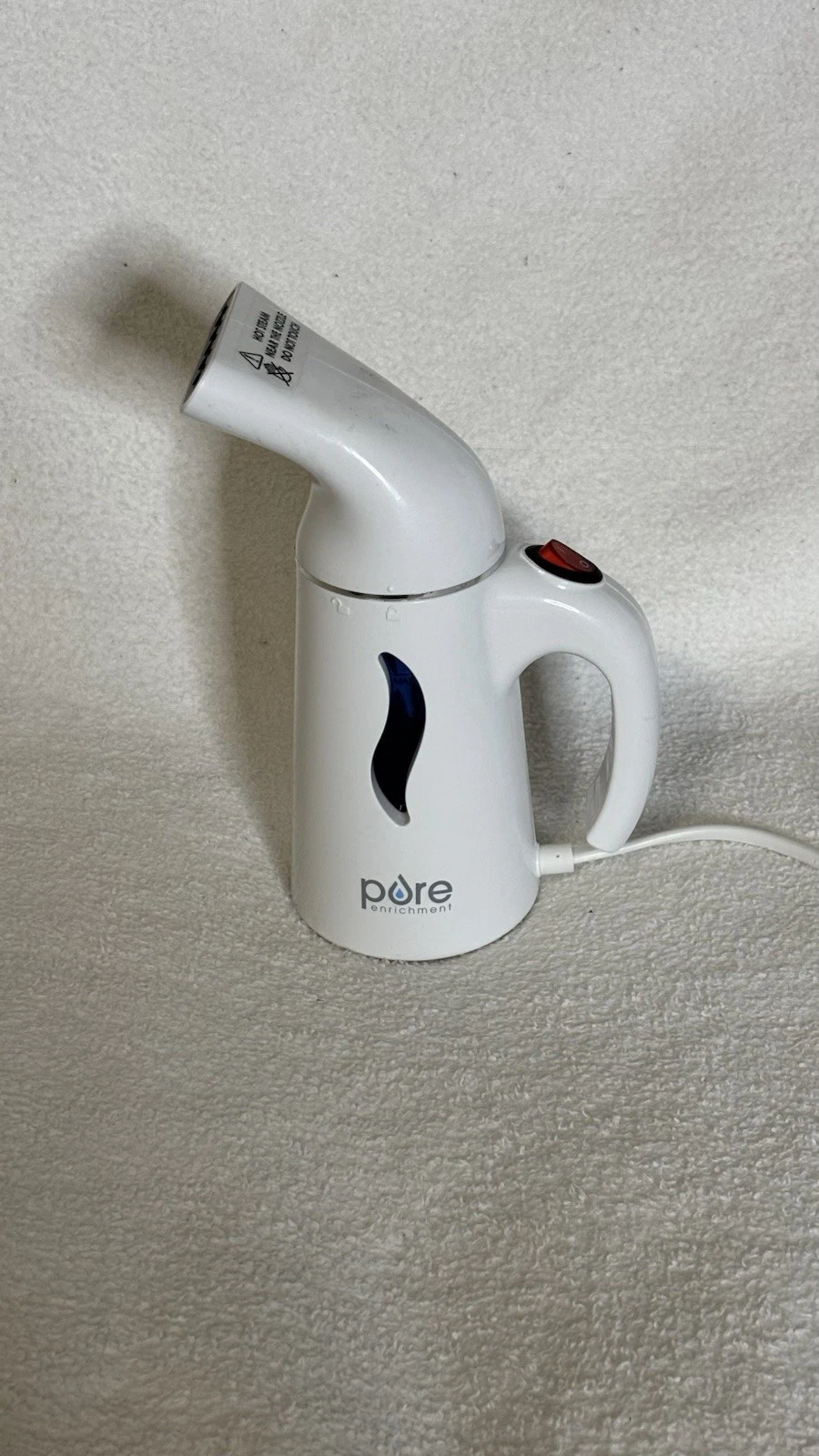 Pure Enrichment Pure Steam Portable Hand Held Steamer Fabric Steamer for Clothes