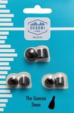 Dekoni Gemini Memory Foam Replacement Ear Tips, Black - 3mm, 3 pack S, M L
