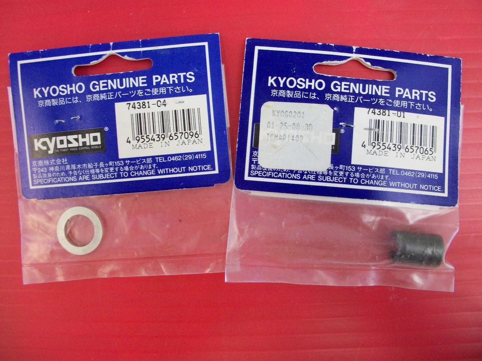 Kyosho One Way Pull Start Bearing #74381-01 and Oil Ring Set #74381-04 - NOS - Image 2 of 2