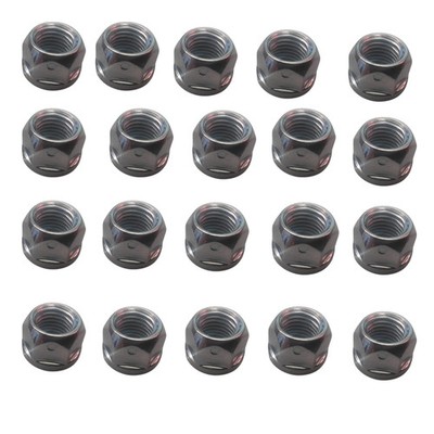 20x Elring Mutter M10 x 1,25 verzinkt SW14 selbstsichernd Flansch Auspuff Abgas