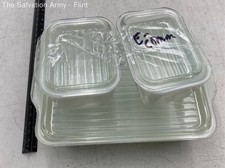 Vintage Pyrex White Friendship Rectangle Casserole Dish With Lid Lot Of 3