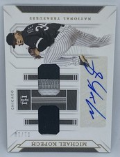 2019 National Treasures Michael Kopech Dual Patch Auto #01/10 GGS-MK.