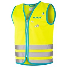 Gilet/giacca di sicurezza giallo fluo per bici-ciclismo wowow crazy monster bamb