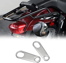 2PCS Rear Turn Signals Brackets, Motorcycle Mounting Bracket, Silver/Straight 