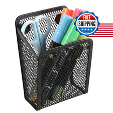 Sanpaint Magnetic Pencil Holdermesh Stainless Steel Pen Basket Metal Writing