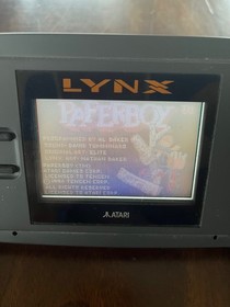 ORINGINAL ATARI Lynx/Full Set w/box,carrying case, original papers w/6 games