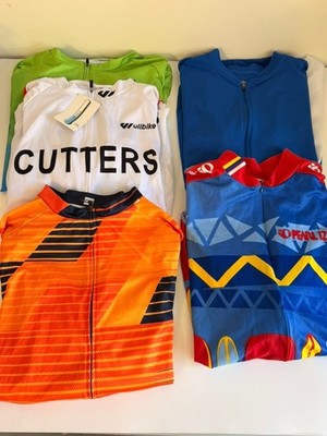 Lot of 5 Pearl Izumi, Schwin, etc Jerseys Men s XXL Performance Cycling Shirts