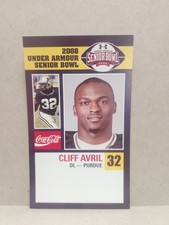 2008 Cliff Avril Senior Bowl Rookie Card..Purdue. rookie card picture