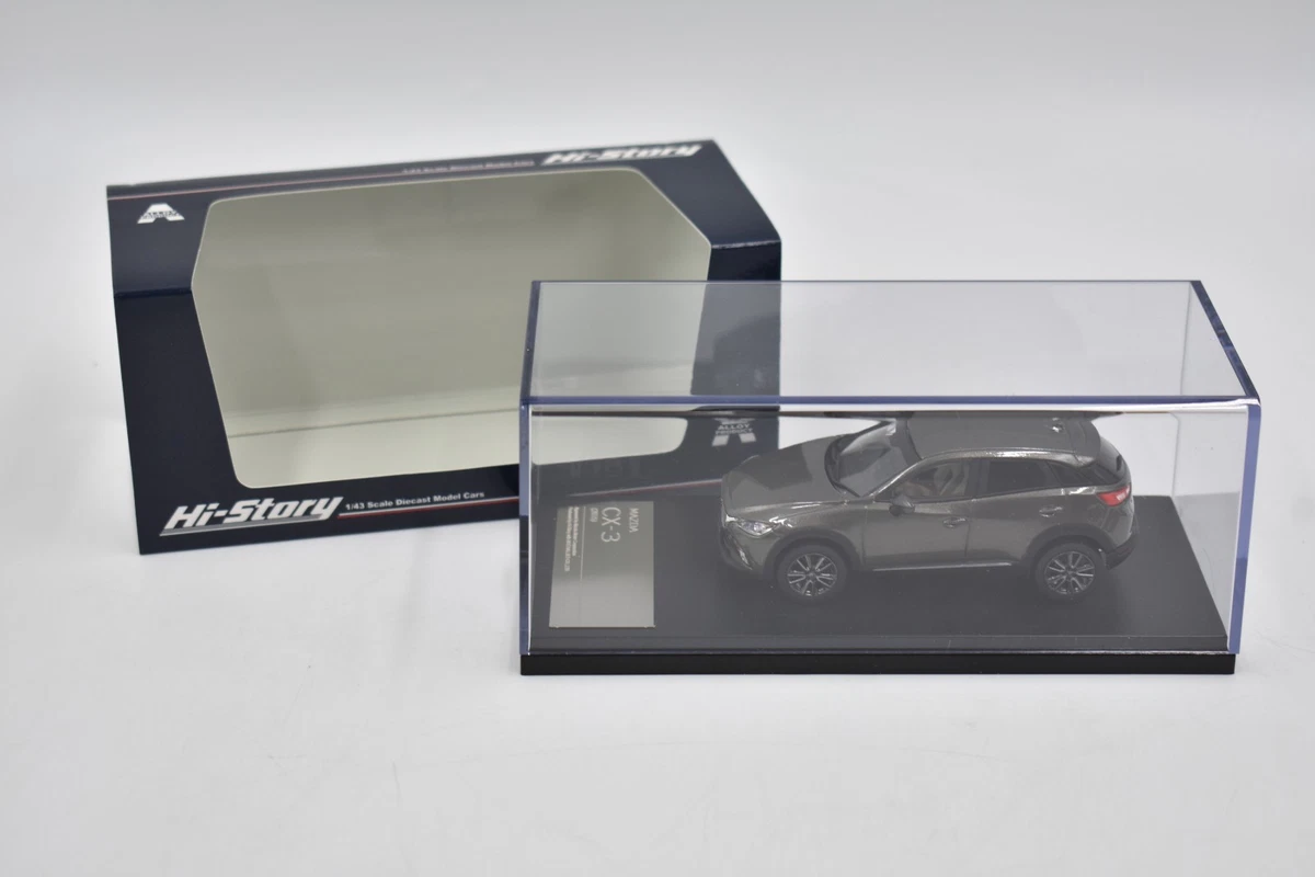 Hi Story 1/43 Mazda CX-3 2015 Gray Mica JDM Compact SUV HS121 TI