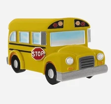  School Bus Personalized Christmas Ornament-Decorations for Tree, New Driver