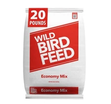 Economy Mix Wild Bird Feed, Value Bird Seed Blend, Dry, 20 lb. Bag