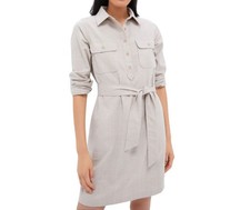 Tuckernuck Tan Plaid Mary Tyler Shirt Dress Sz S Flannel Preppy