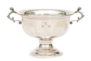 A Vintage Fisher Sterling Silver Dragon Cup, Marked