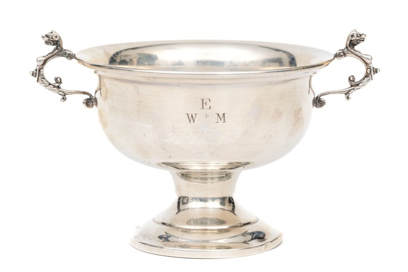 A Vintage Fisher Sterling Silver Dragon Cup, Marked