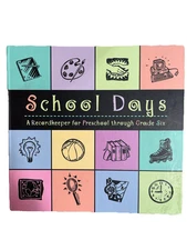 School Days Record Keeper Preschool – G6 Hardcover Collins Pub 1997 Vtg 9.5x10