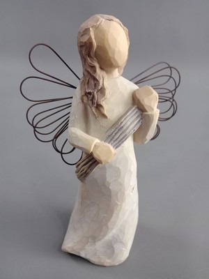 Willow Tree Figur ENGEL Kunstharz Weihnachten DEKO Schutzengel SAMMLER Retro alt