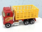 VINTAGE 1981 HOT WHEELS FORD STAKE BED TRUCK -- RED/YELLOW     8B3