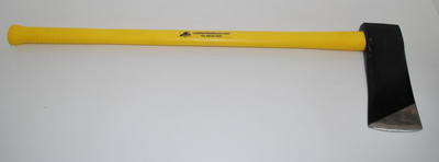 Leatherhead Tools, Axe, Flat Head, Fiberglass Handle, Yellow, Made in USA