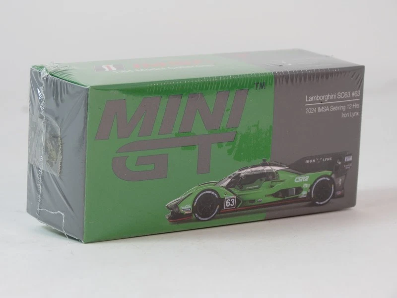 Настоящий масштаб MINI GT Lamborghini SC63 #63 IMSA 12h Sebring 2024 1/64 MGT00816-L - Изображение 4 из 4