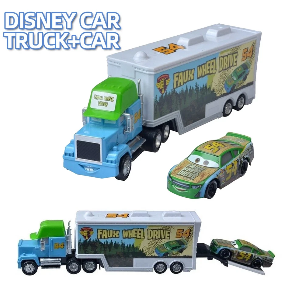 Disney Pixar Cars Lightning Toy Diecast Car McQueen Mack Haulers Truck Racers~ Foto 3 de 4