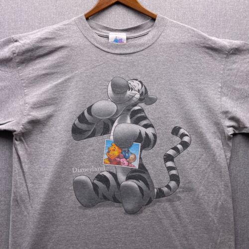 Vintage Disneyland Resort Tigger Pooh Eeyore Grafik Herren Large grau Disney T-Shirt - Bild 2 von 11