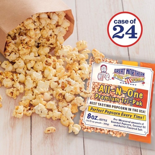 8oz Machine Popcorn Packets-All-in-One Movie Theater Style Popcorn - Picture 9 of 9