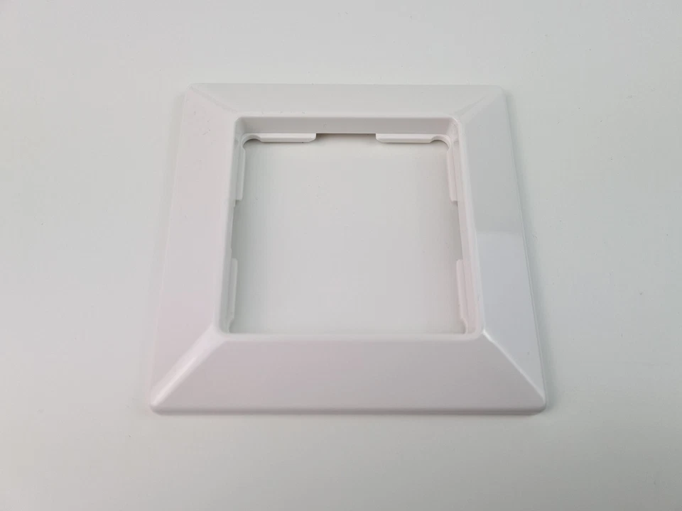 1 Fach Abdeckrahmen Düwi Rev Standard Quadro Polarweiß