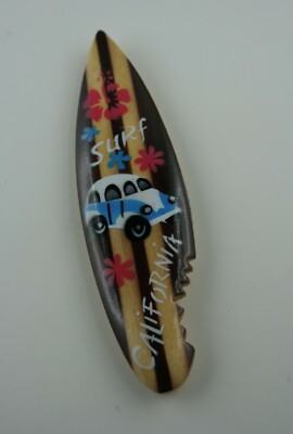 Kühlschrank Magnet Surfbrett California mit Haibiss