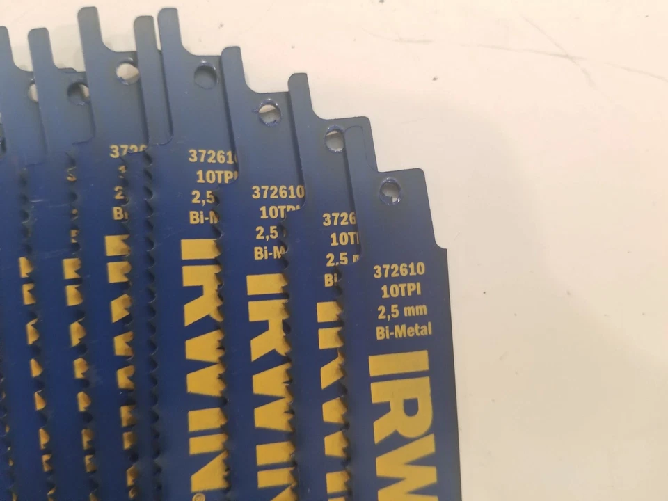 (100) IRWIN 372610BB 6" 10 TPI METAL & WOOD RECIPROCATING SAW BLADES *NEW* - Image 2 of 4