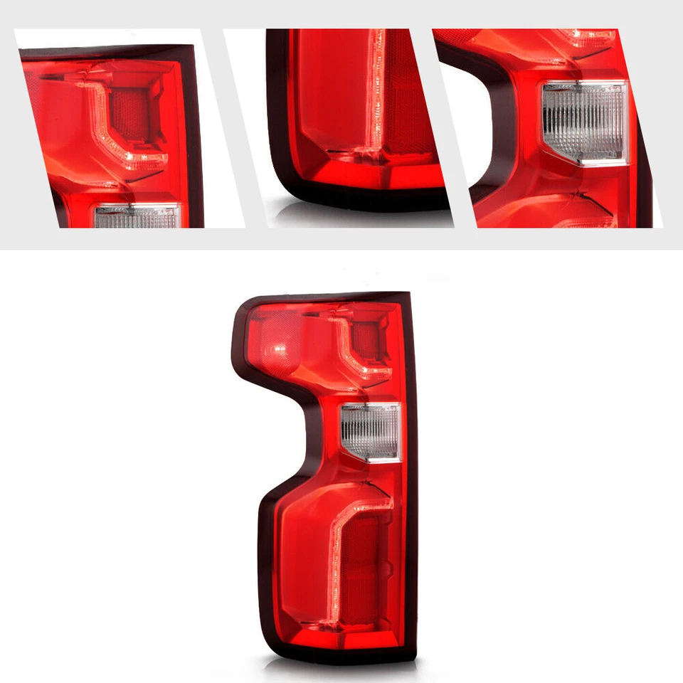 LED Tail Light w/ Reverse Bulb For 2019-2025 24 Chevy Silverado 1500 Left Driver Foto 3 de 4