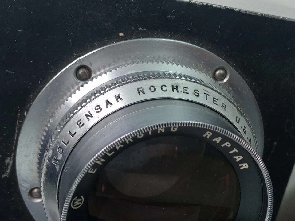 Ampliador de velostigmat Wollensak 162 mm F4,5 lente de 4 pulgadas en placa de lente Foto 3 de 4