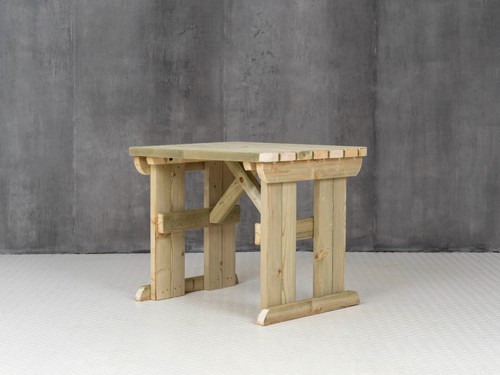 Picnic Table Hollies Rounded Wooden Outdoor Garden Furniture Heavy Duty - Picture 13 of 67