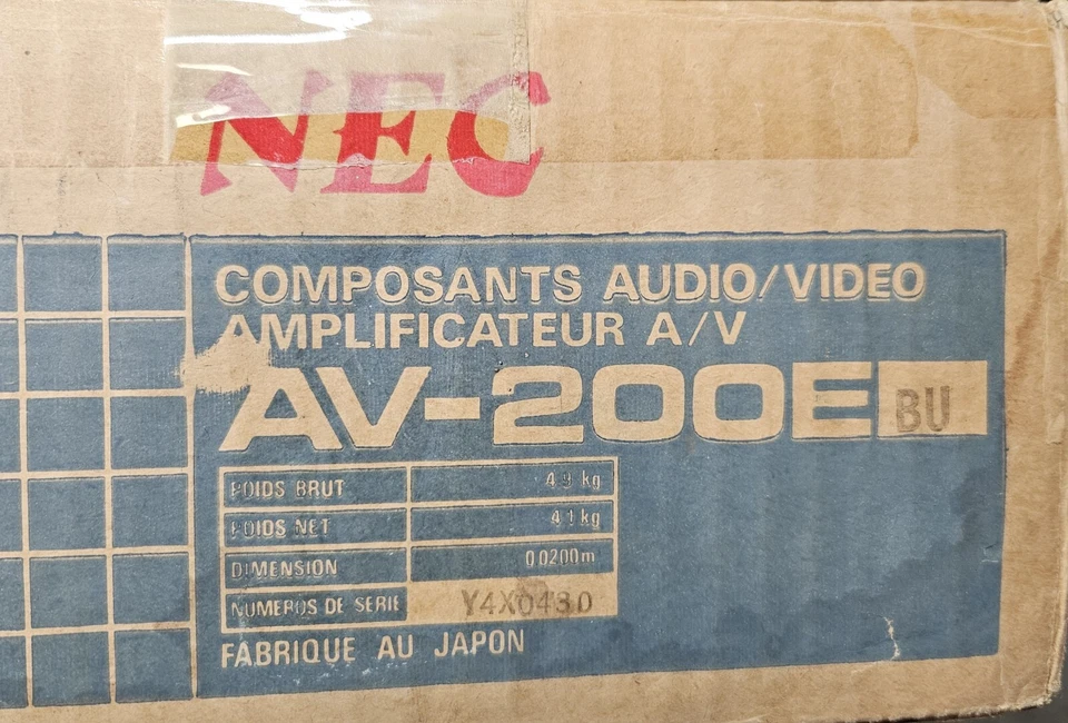 New NEC AV-200E Stereo Video Switcher & Enhancer AV Center EB-15109 With Manual - Image 3 of 4