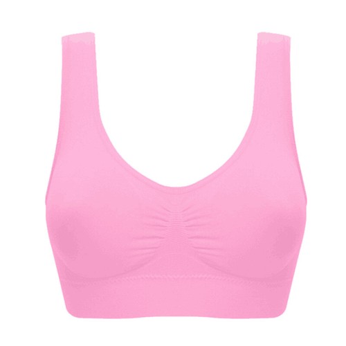 3er Pack Damen Frauen Sport Schlaf Komfort BHs Vollschale ohne Bügel nahtlos weich - Bild 19 von 27