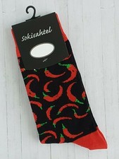 Womens Chilli Socks Pair Novelty Food Socks with tags 