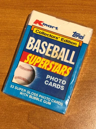 1990 Topps Kmart Baseball Superstars Factory Cello Wrapped Complete 33 Card Set
