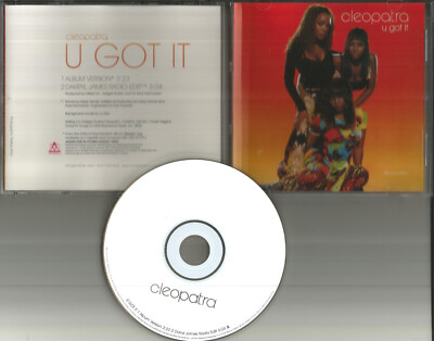 CLEOPATRA U Got it w/ RARE RADIO EDIT PROMO Radio DJ CD Single 2000 PROCD 100231