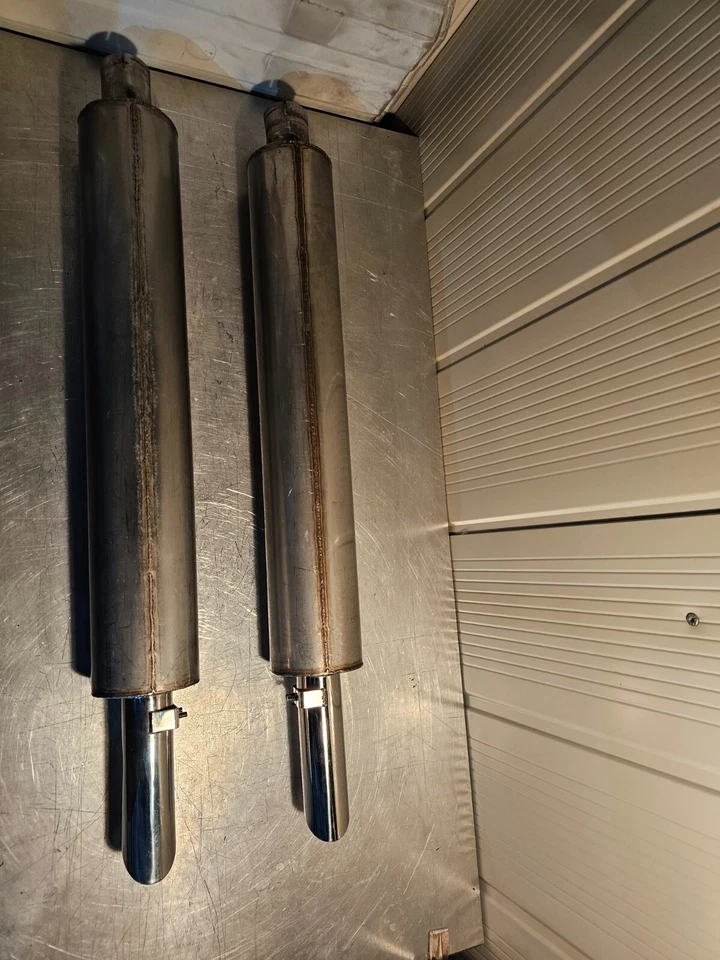ASTON MARTIN AMV8 DBS EXHAUST SILENCERS STEINLESS STEEL 5.3 V8 - Image 2 of 4