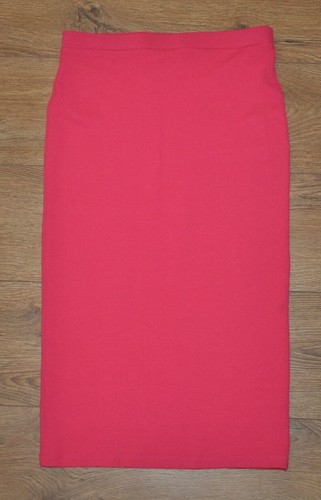 NEXT Ladies Pink Midi Bodycon Skirt UK 10 Stretchy 70% Viscose - 第 1/2 張圖片