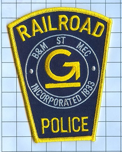 RAILROAD PATCH - Massachusetts - Railroad B&M ST MEC 1833 e - Picture 1 of 1