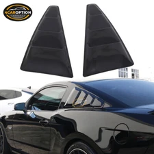Fits 05-14 Ford Mustang Coupe Acrylic Rear Window Louver Sun Shade Covers 2PCS
