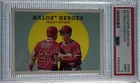2018 TOPPS ARCHIVES #303 SHOHEI OHTANI ROOKIE WITH MIKE TROUT PSA 9 MINT ANGELS.