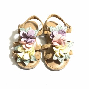 navy floral sandals
