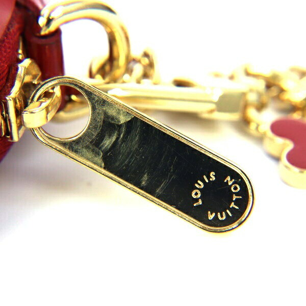 LOUIS VUITTON Coin Case Mini Wallet Red Heart M93562 Porte Monnaie