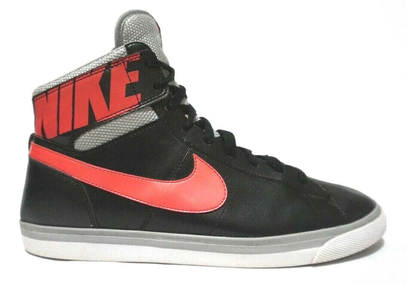 NIKE Womens Match SUPREME HI Leather Black Pink shoes SIZE 11.5