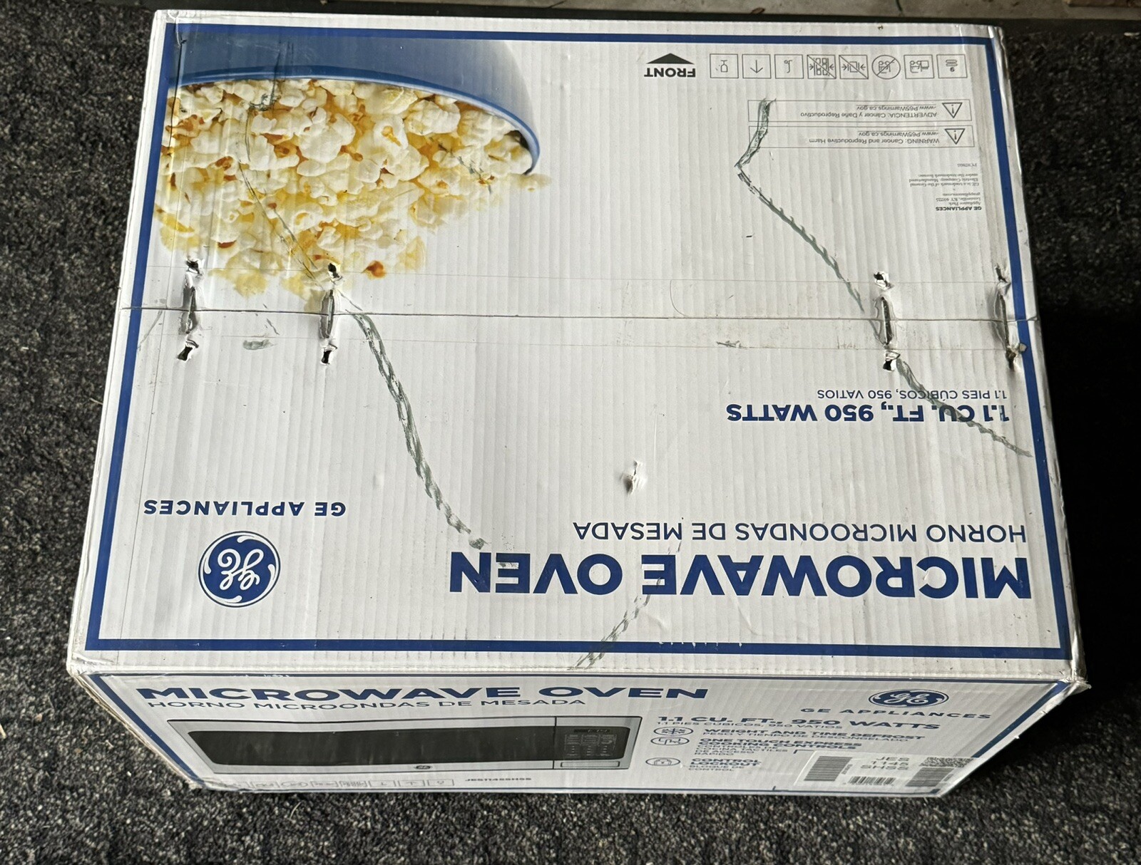 GE 1.1cu.ft. Countertop Microwave Oven Stainless Steel (JES1145SHSS