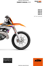 2024 OWNERS MANUAL - 250 300 SX XC - REPRINT