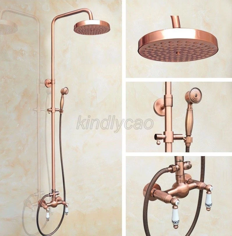 Sin personal abogado Omitir Antique Red Copper Bathroom Rain Shower Faucet Set Dual Handles Mixer Tap Krg552 | eBay Sin personal abogado Omitir Antique Red Copper Bathroom Rain Shower Faucet Set Dual Handles Mixer Tap Krg552 | eBay
