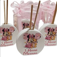 Bomboniera Diffusore Essenze Profumatore Minnie Primo Compleanno Battesimo 