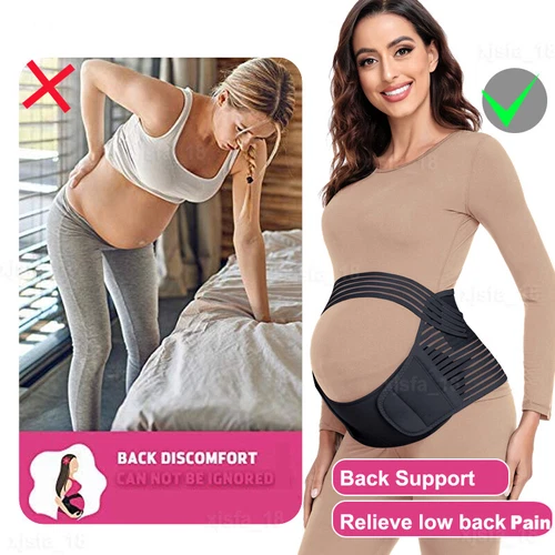 Schwangerschaft Bauch Bauch Band Umstandsband Bauch Taille Rücken Stützgürtel Bandage - Bild 10 von 33